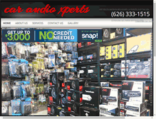 Tablet Screenshot of caraudioxperts.com